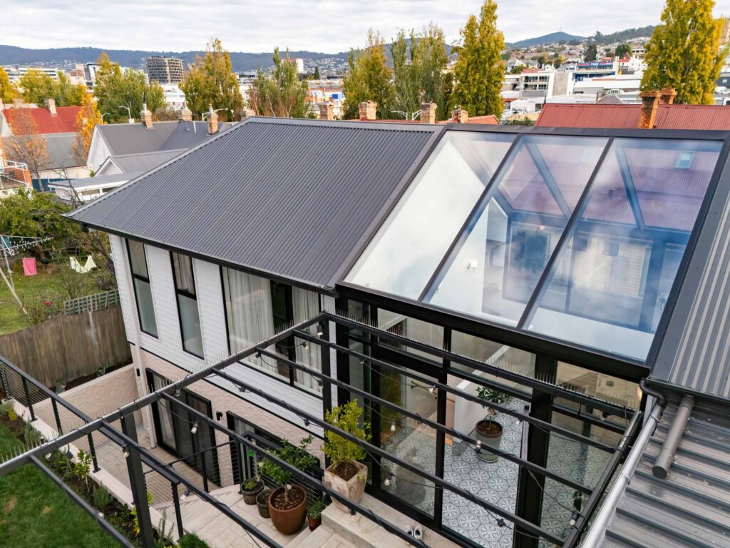 Completed residential roof replacement in Glebe, Hobart