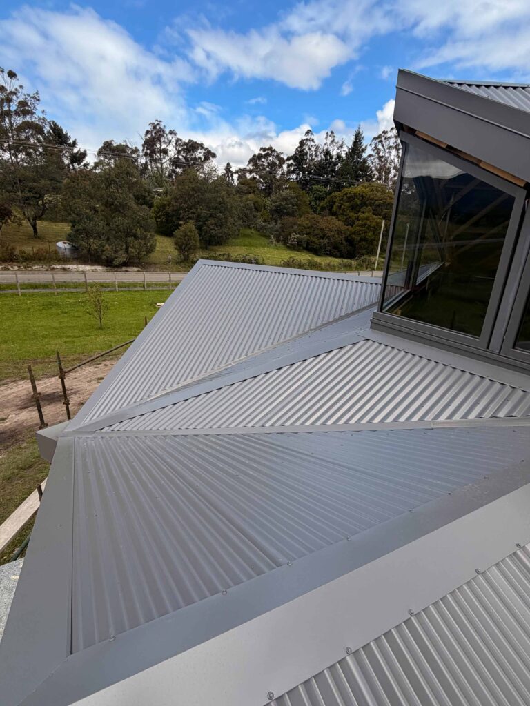 Completed residential new roof in Crabtree, Huon valley